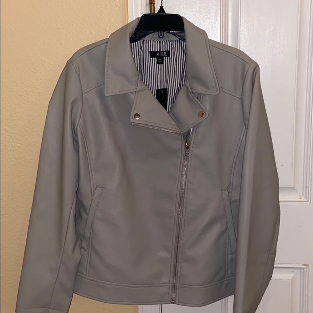 a.n.a Faux Leather Midweight Motorcycle Jacket
